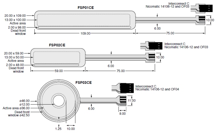 Ohmite FSP Force Sensing Capacitive Touch Potentiometers